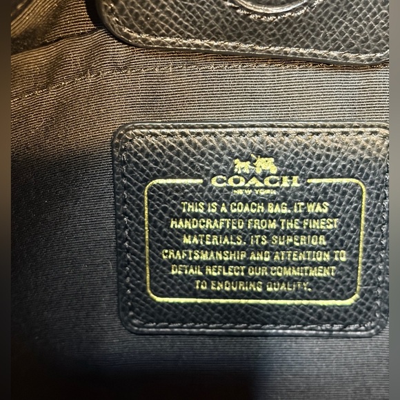 Coach Black and Bronze Satchel - Picture 14 of 15